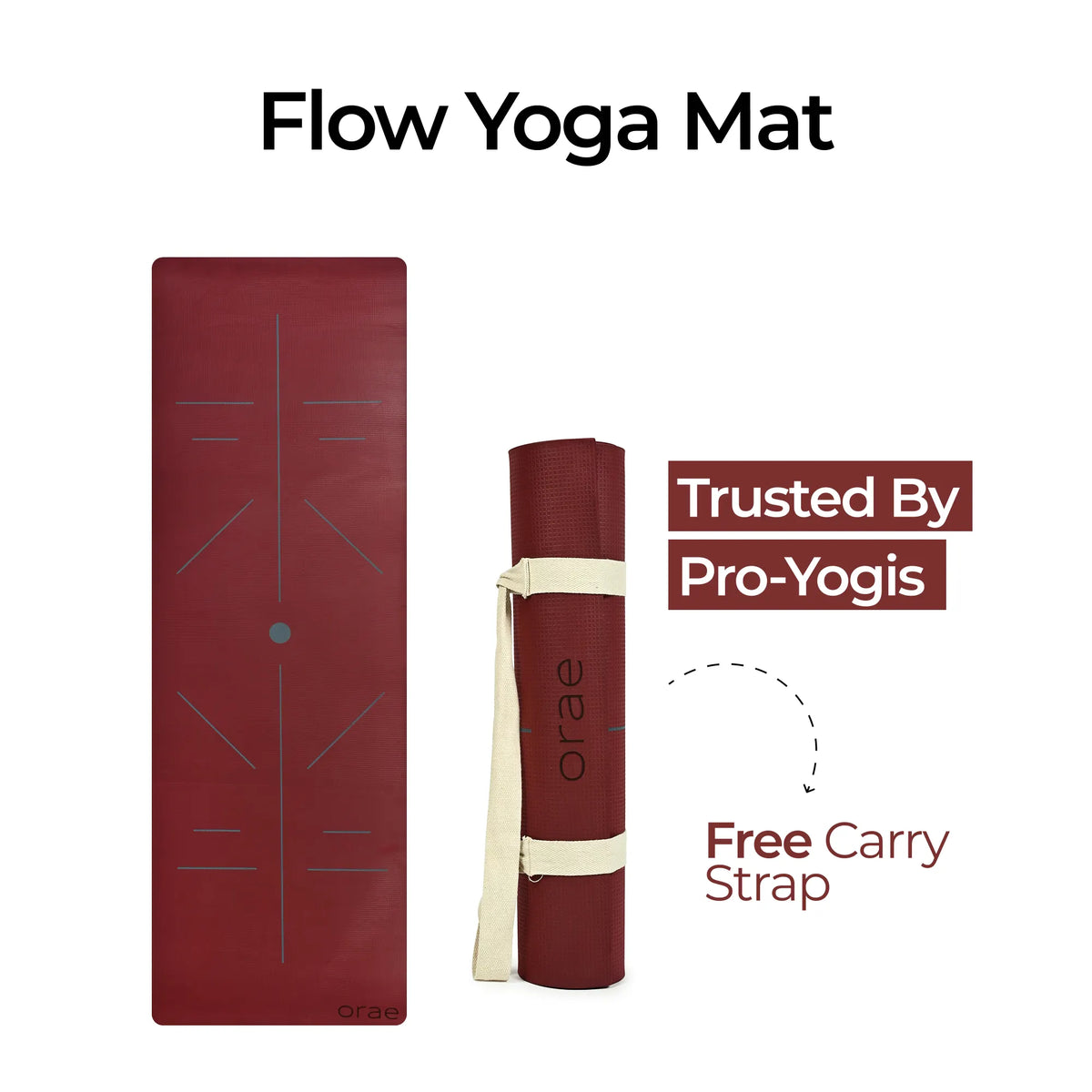 Tuscany Rise Rectangle Yoga Mat #color_tuscany#shape_rise-rectangle
