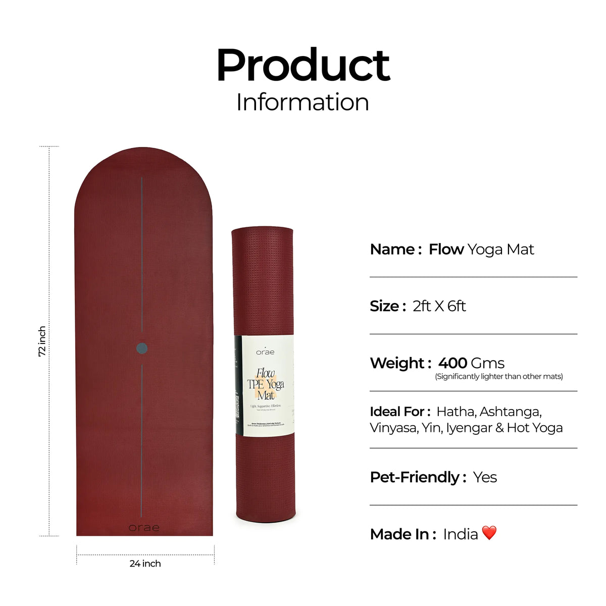 Tuscany Sequence Arched Yoga Mat #color_tuscany#shape_sequence-arched
