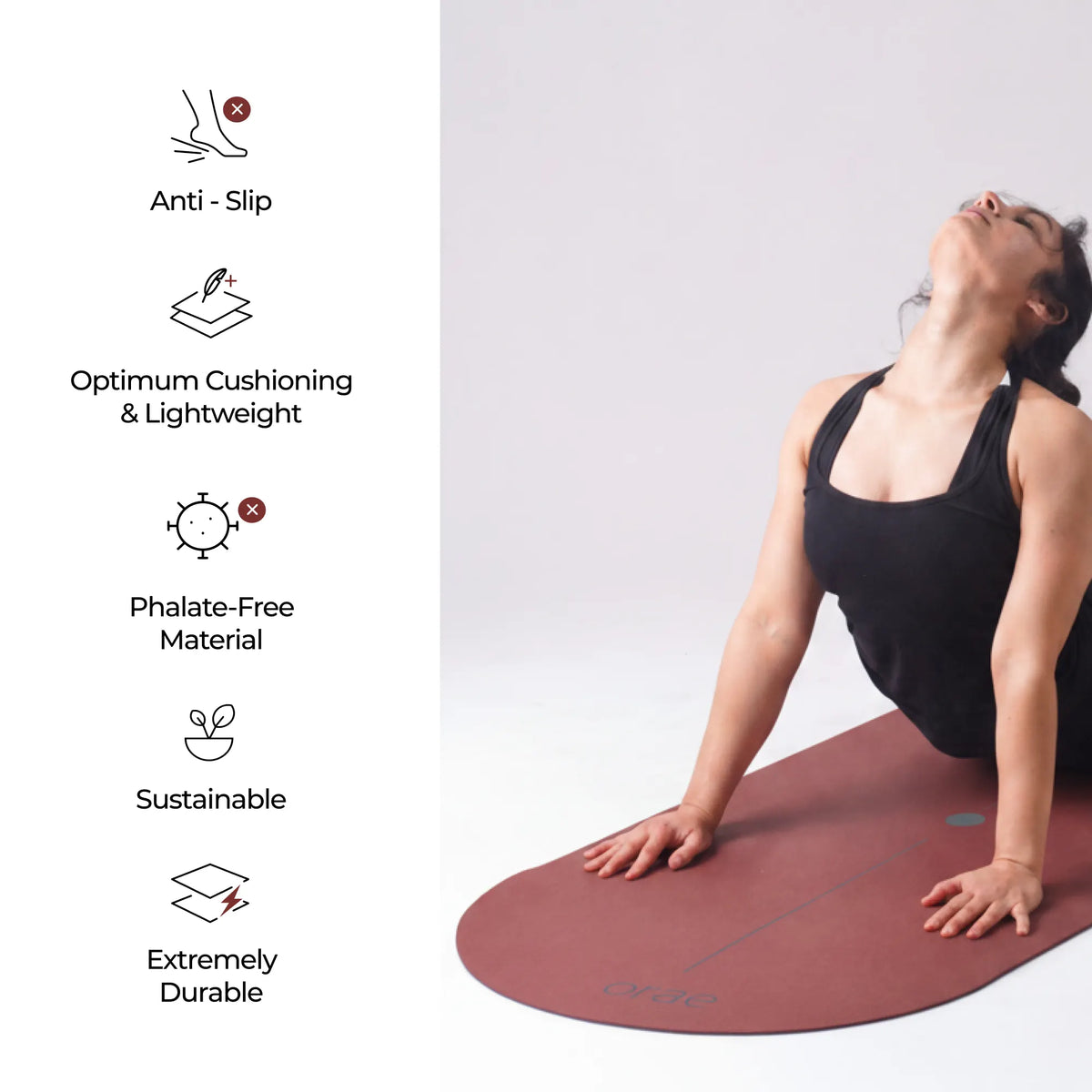 Tuscany Sequence Arched Yoga Mat #color_tuscany#shape_sequence-arched