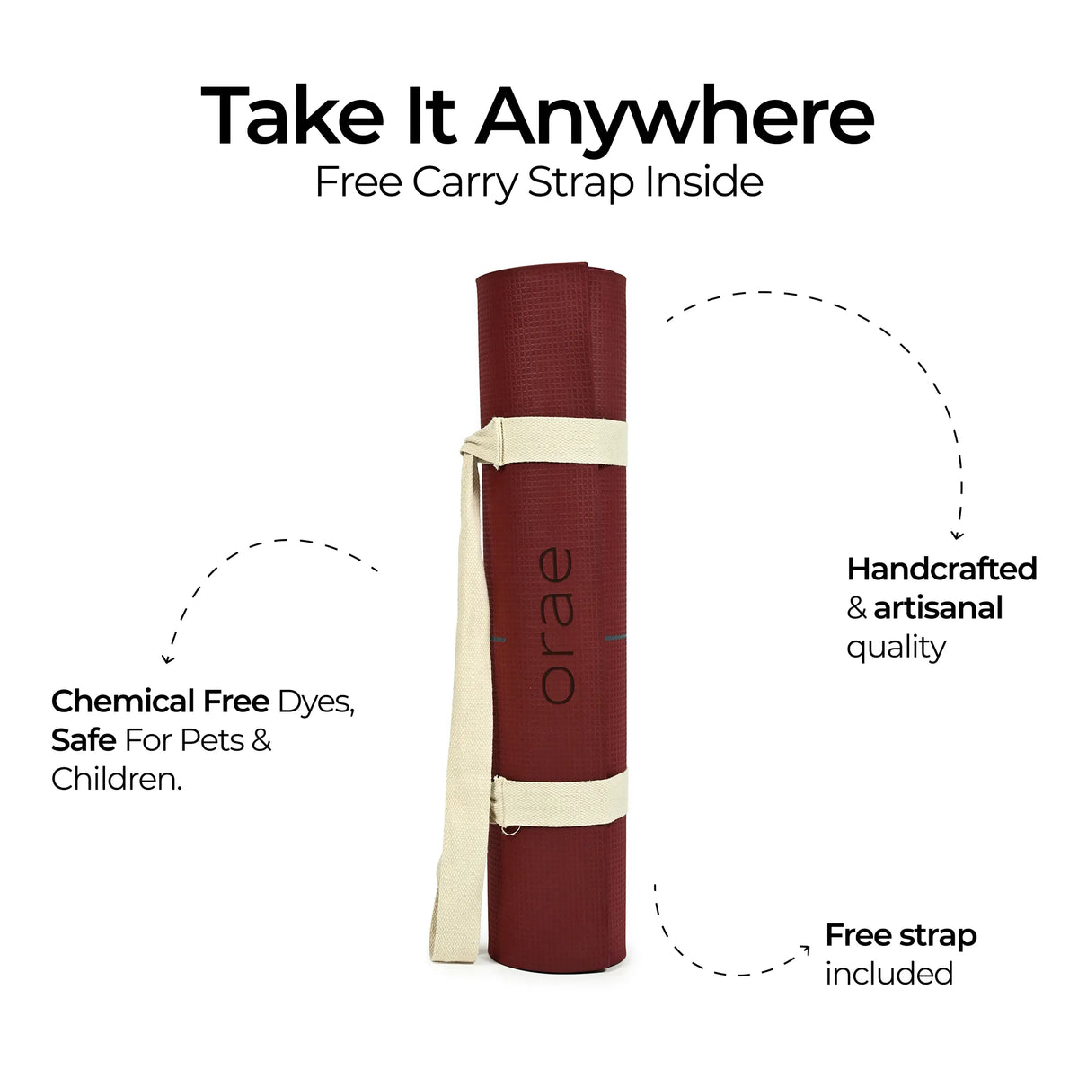 Tuscany Sequence Arched Yoga Mat #color_tuscany#shape_sequence-arched