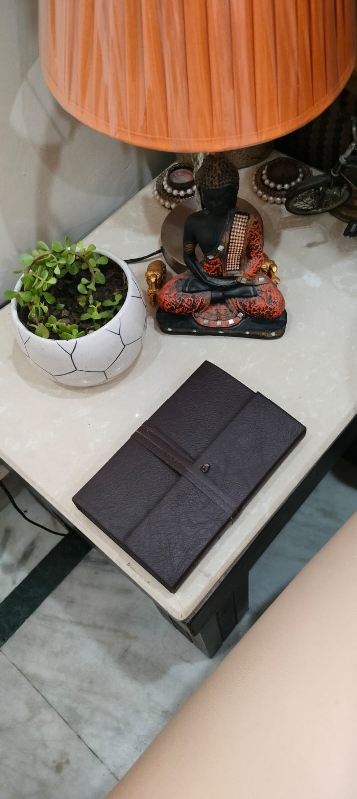 Exclusive vegan leather jumbo journal with eco-friendly design, large writing pages, and sustainable material cover