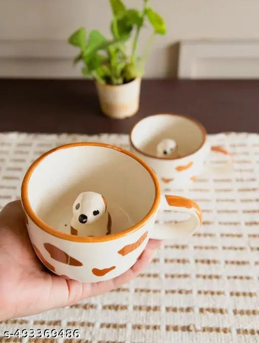 Doggo Mug | Cute Dog Ceramic Mug | Aesthetic Coffee Cup - https://artecasa.in/