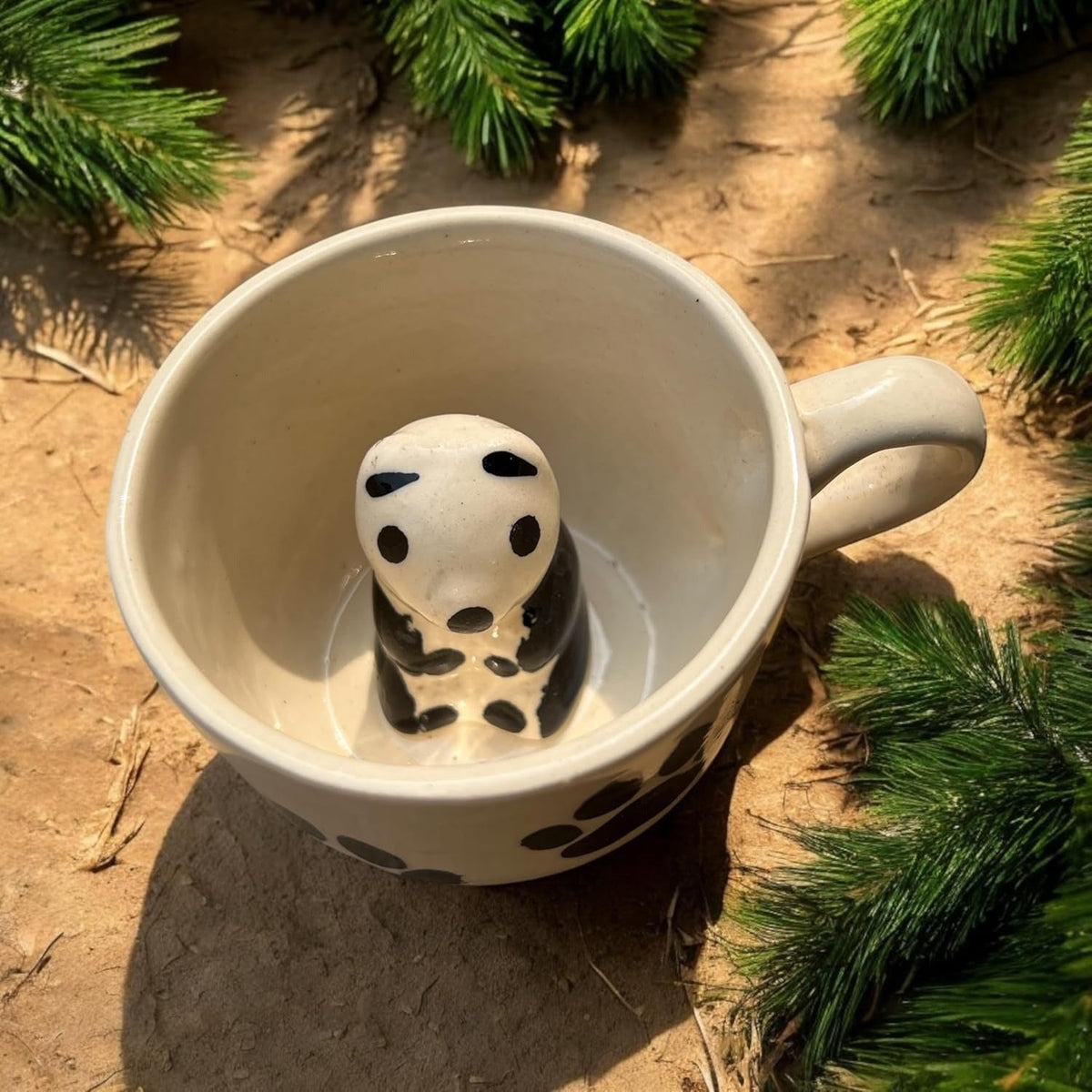 Panda Mug | Cute Panda Ceramic Coffee Mug | Aesthetic Animal Cup | Clearance Sale - https://artecasa.in/