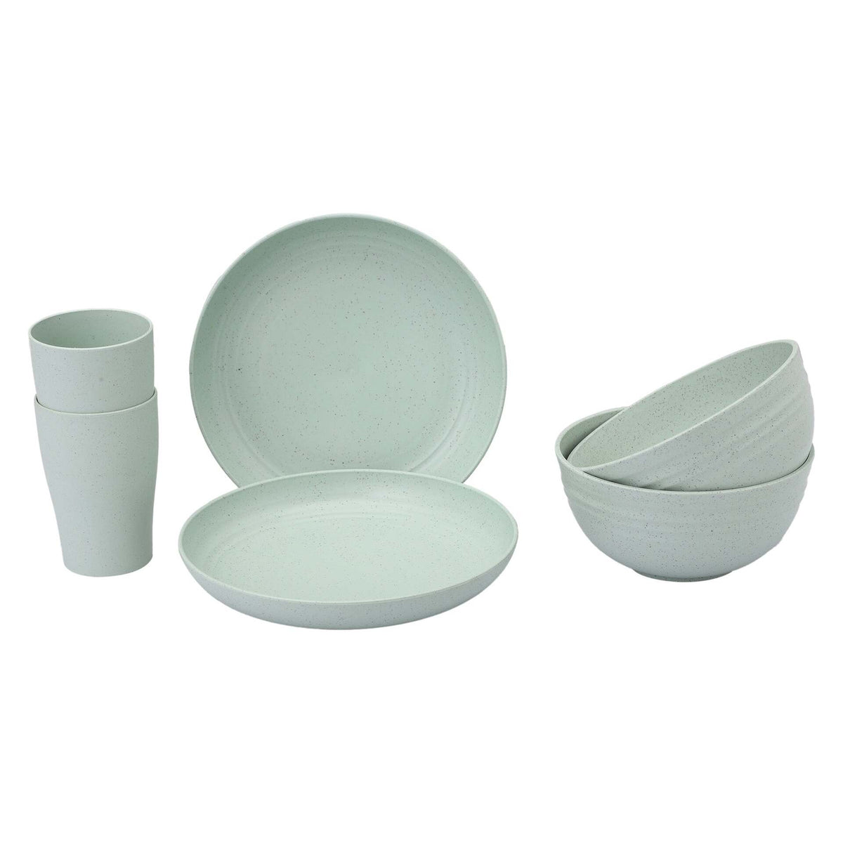 Wheat Straw Couple Dinner Set