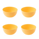 Wheat Straw and Bamboo Fiber Fluted Serving Bowls