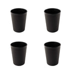 Wheat Straw and Bamboo Fiber Fluted Water Cups