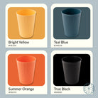 Wheat Straw and Bamboo Fiber Fluted Water Cups