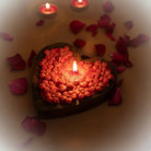 Wooden Heart Candle – Natural Romantic Candle Décor | Artecasa - https://artecasa.in/