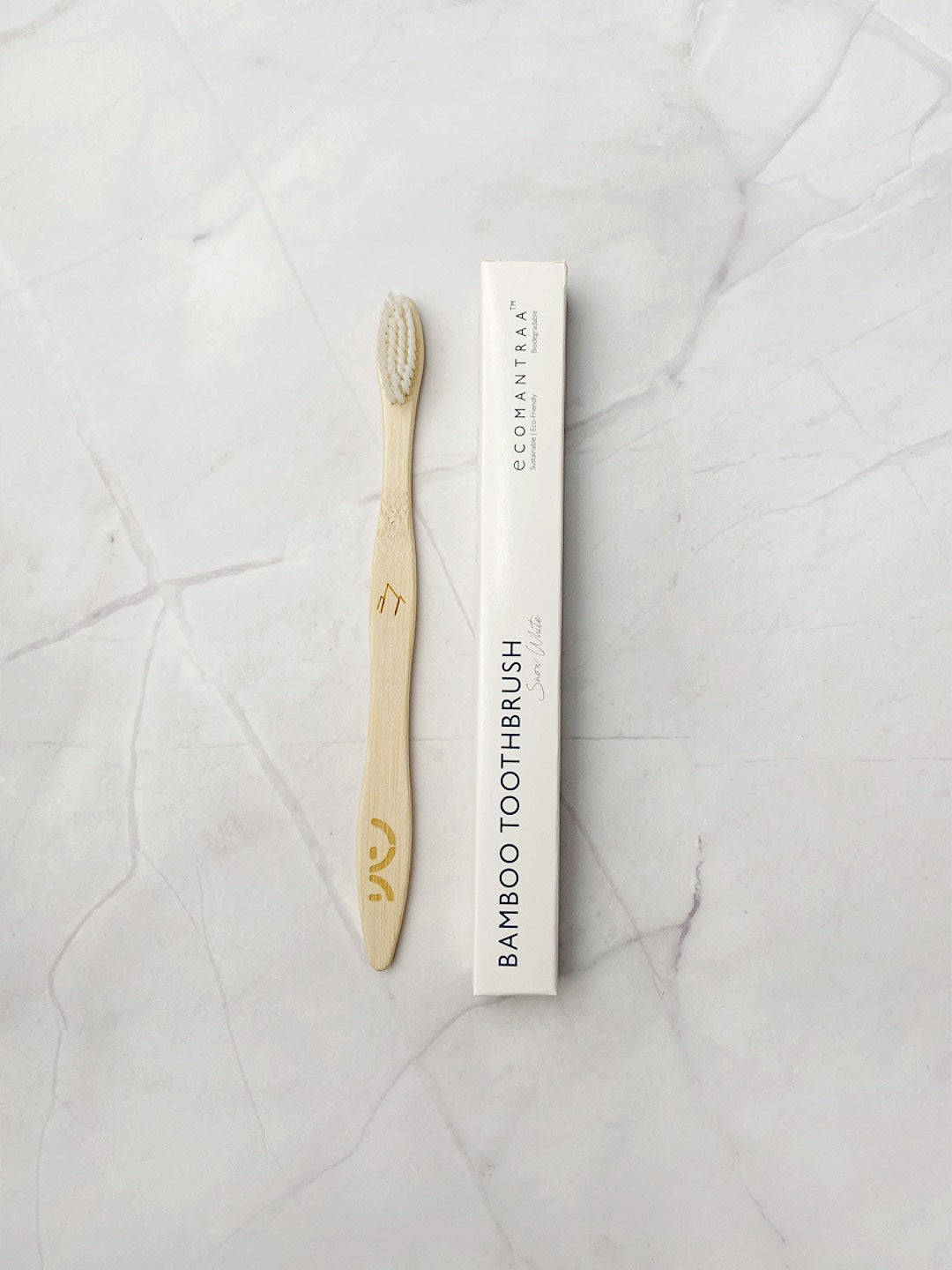 EcoMantraa Bamboo Toothbrush White Bristles