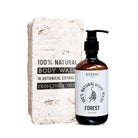 Ayurvedic Body Wash with natural botanicals from the forest, packaged inside a sustainable parlay box