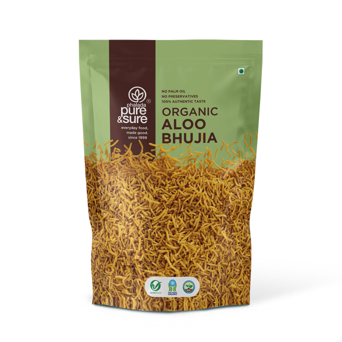 Phalada Pure and sure- Organic Aloo Bhujia Front
