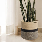 Black Jute Rope Baskets / Planters - Home Decor