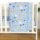 Nature - Crib Bedding Set - Blue - Oranges and Lemons