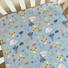 Nature - Crib Bedding Set - Blue - Oranges and Lemons