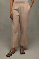 Breathable Beige South Cotton Co-ord Set for Everyday Wear