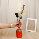 Amber Haven Large Glass Vase with Dried Flowers | Elegant Home Décor - https://artecasa.in/