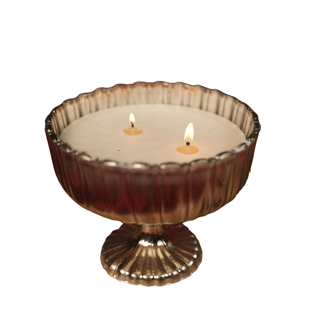 Silver Aura Candle | Elegant Tea Light House Décor - https://artecasa.in/