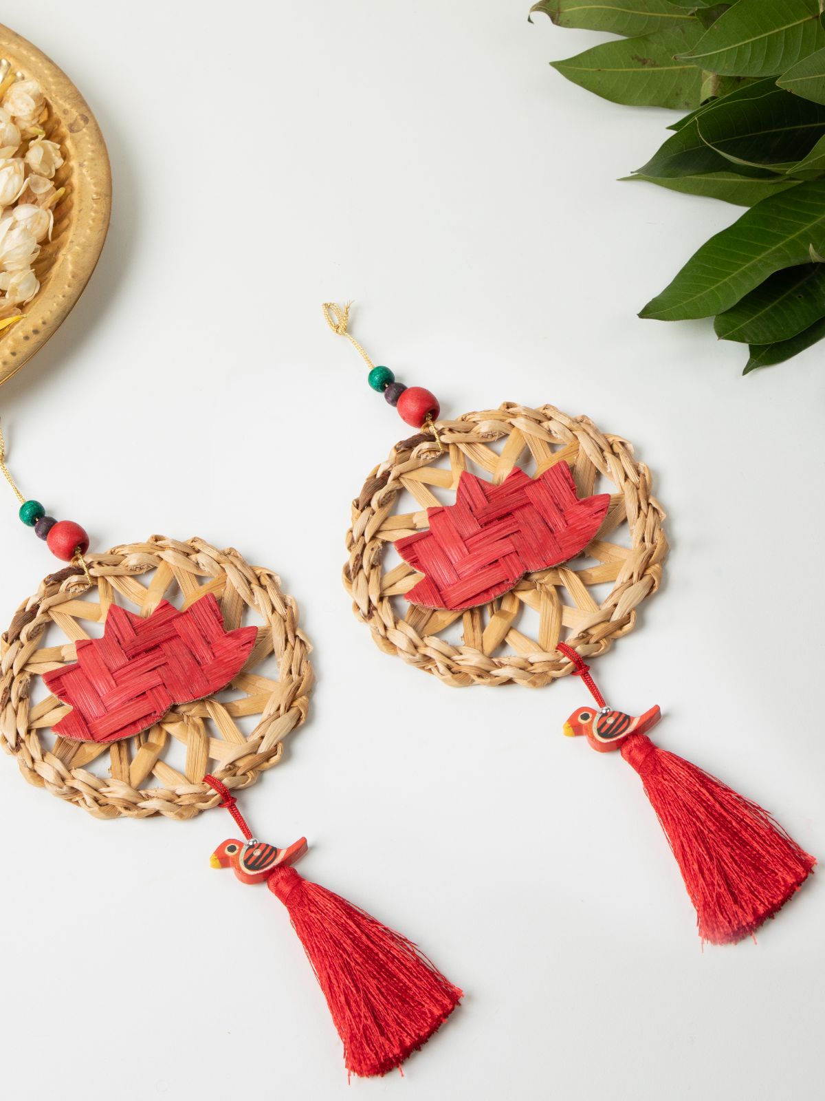 Chakra Lotus Handcrafted Banana Hanging - Set of 2 - Greenkraft