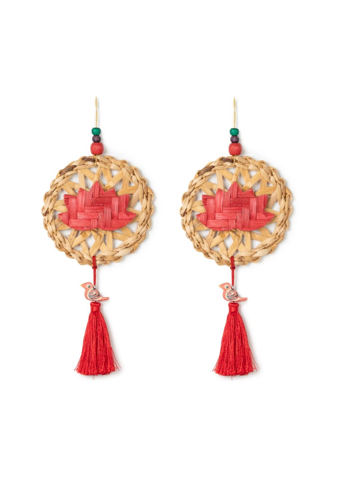 Chakra Lotus Handcrafted Banana Hanging - Set of 2 - Greenkraft