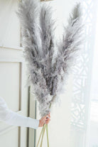 Charcoal Pampas Grass XL Arrangement in Floor Vase