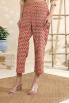 Cream Polka Dots Pure Cotton Block Print Co-ord Set-Sutra Art of Clothing