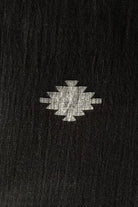 Close Up of Yantra Motifs on Black Handloom Jamdani Dupatta