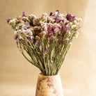 Colourful Statice dried flower bunch for vase decor and home styling by ArteCasa