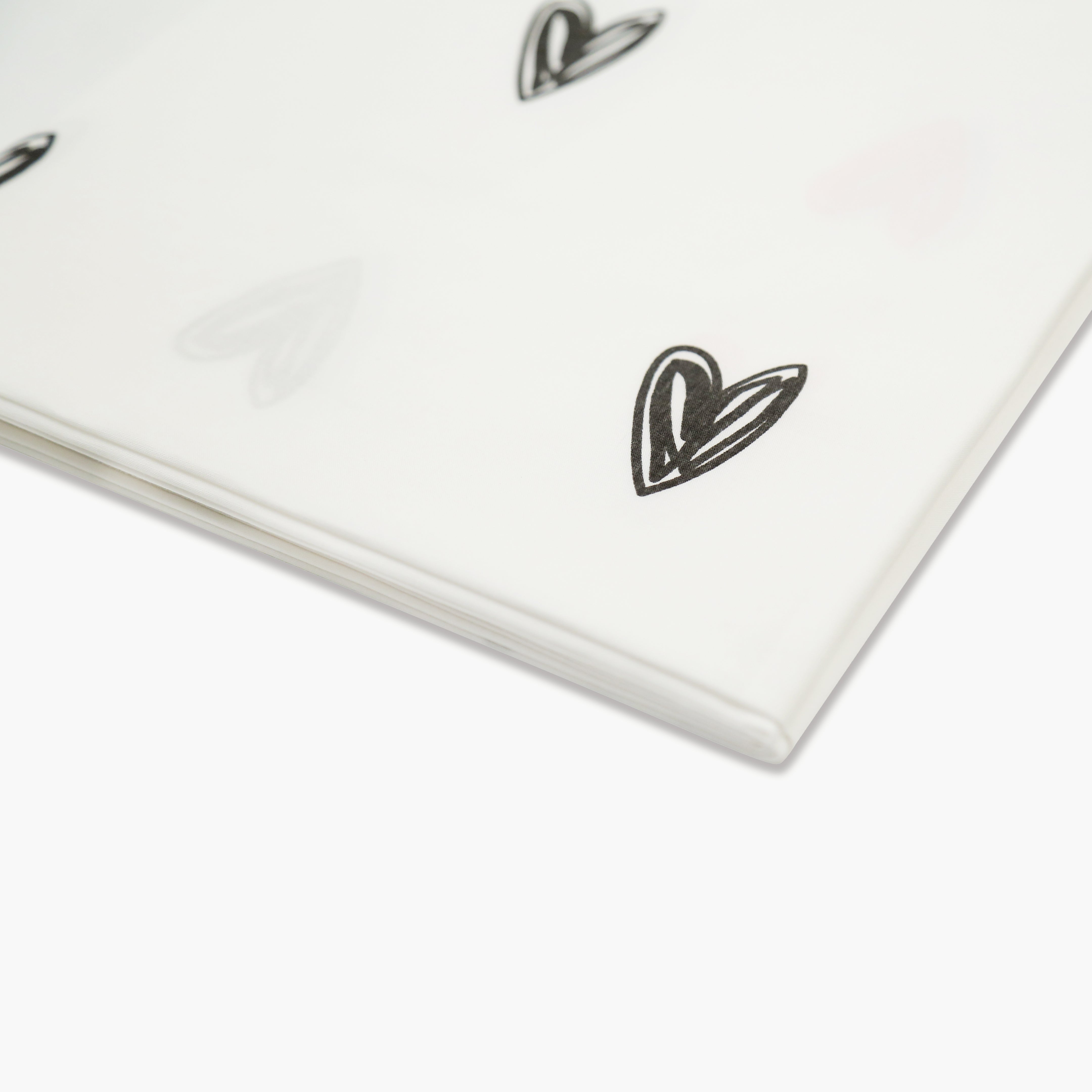 Little Hearts - Organic Cot Sheet - Oranges and Lemons