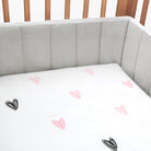 Little Hearts - Organic Cot Bedding Sets - Oranges and Lemons