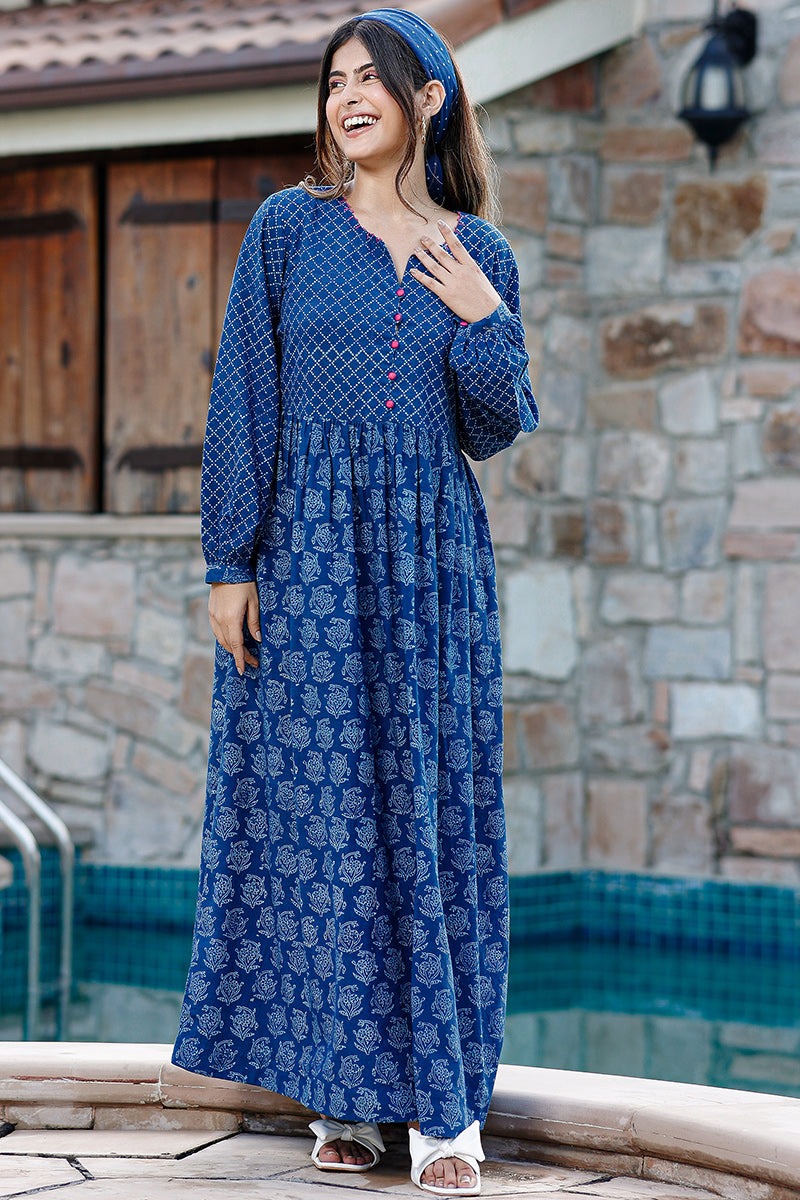 Danny Indigo Dress - Dhãran