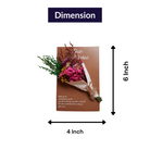 everlasting flowers greeting card set with dried flowers