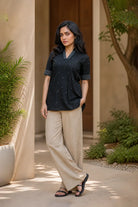 elegant-black-white-pure-cotton-top-for-office-and-ethnic-wear