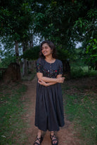 Elegant Checkmate Handwoven Jamdani Dress for Festive Wear