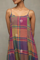Elegant Multicolor Jamdani Dress