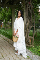 Elegant Off White Heart Jamdani Kurta Set for Festive Wear