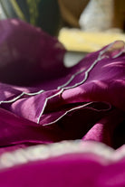 Elegant Rich Purple Pure Organza Silk Banarasi Dupatta for Wedding Wear