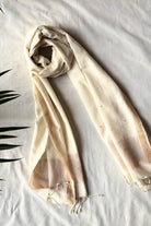 Handloom Ivory Zari Jamdani Dupatta