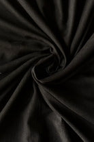 Handwoven Plain Black Cotton Dupatta for Ethnic Wear