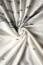 Handwoven Warm White Lota Pata Jamdani Dupatta with Traditional Motifs