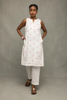 White Malai Cotton Pant-Sutra Art of Clothing