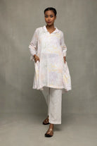 Ivory South Cotton Floral Embroidered Co-ord Set