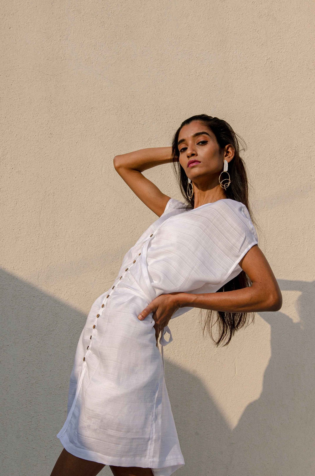 Daydream White Tencel Dress
