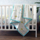 Fly Away High - Organic Cot Bedding Set - Oranges and Lemons