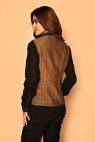 Handloom cotton jackets for women's business casual wear