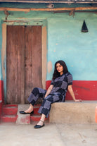 lightweight-breathable-black-check-stripes-pure-cotton-co-ord-set-for-everyday-wear