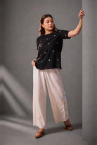 Lightweight Breathable Black Jamdani Top for Everyday Wear