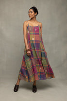 Lightweight Pure Cotton Jamdani Dress with A Line Silhouette