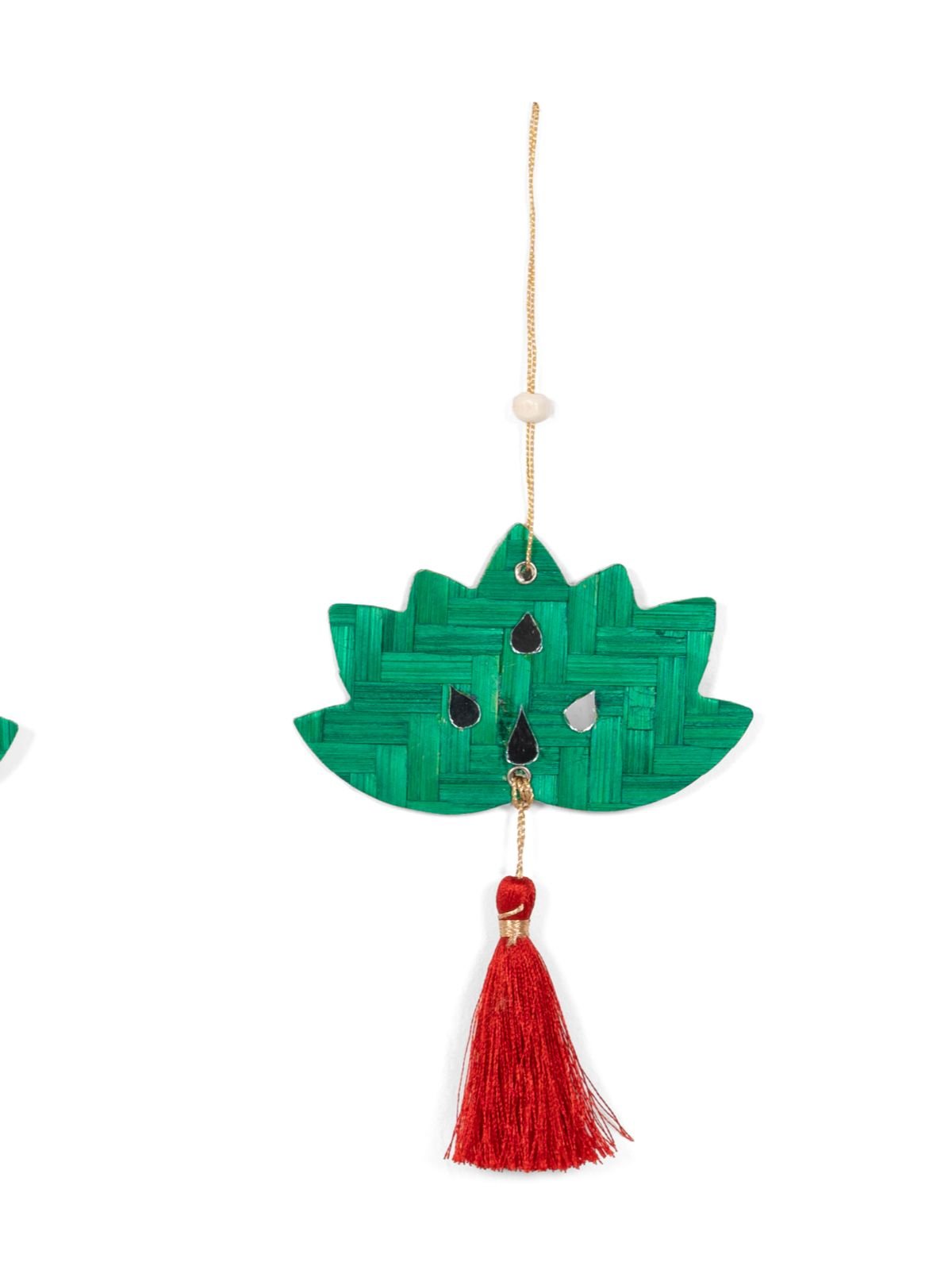 Lotus Handcrafted Bamboo Hanging - Set of 4 - Greenkraft