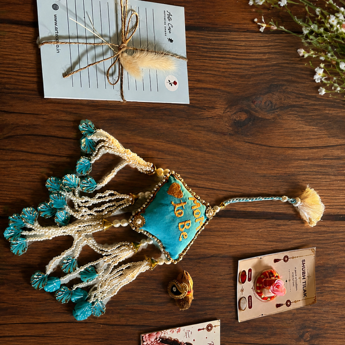Artecasa Mom To Be Rakhi Hamper | Premium Raksha Bandhan Gift with Mom To Be Rakhi - https://artecasa.in/