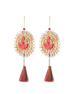 Mandala Diya Handcrafted Bamboo Hanging - Set of 2 - Greenkraft